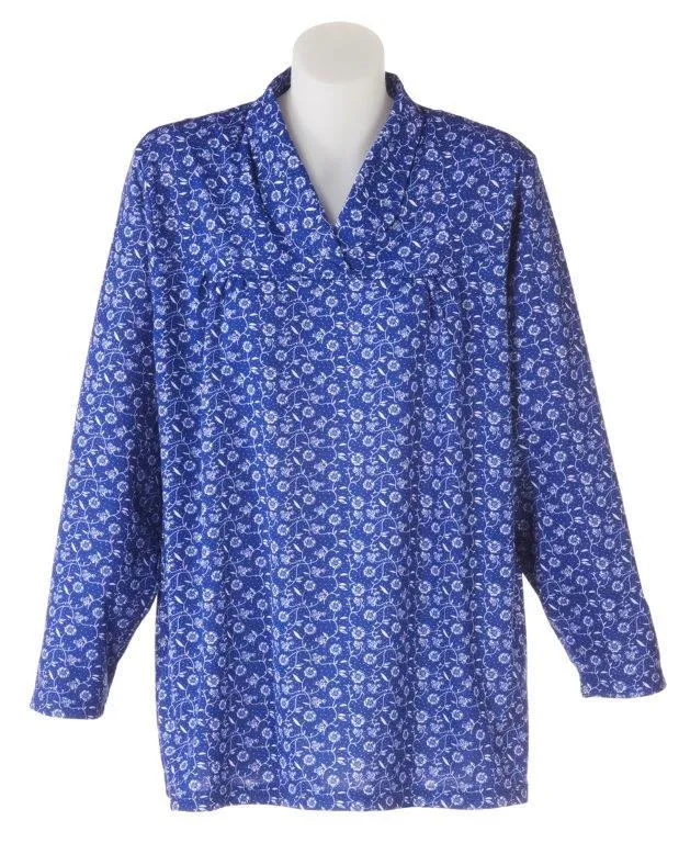 Ladies Adaptive Long Sleeve Tunic Blouse by Petal Back