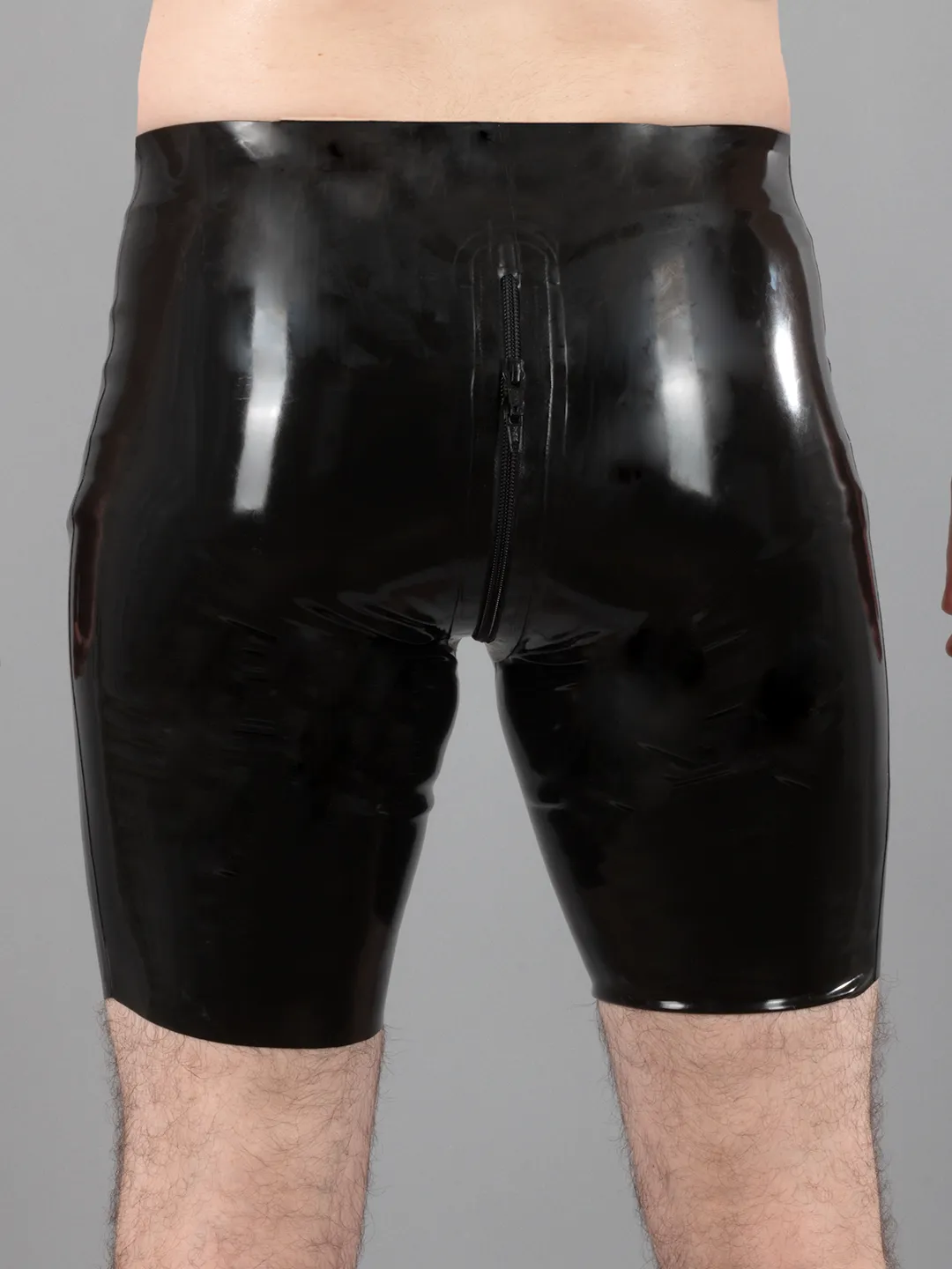 Latex Bermuda with 4-Slider Zipper