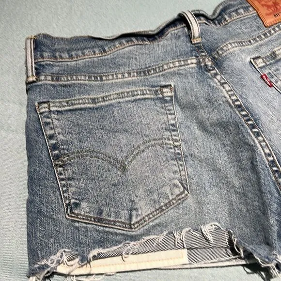 Levi's 511 Distressed Denim Cutoff Jean Shorts Size 10