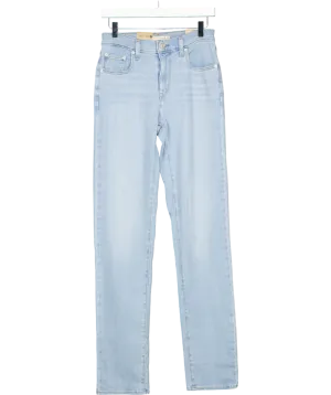 levis Blue 724 High Rise Slim Straight Leg Jeans W28
