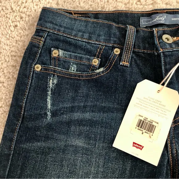 Levi's Women’s Denim Shorts Distressed NWT