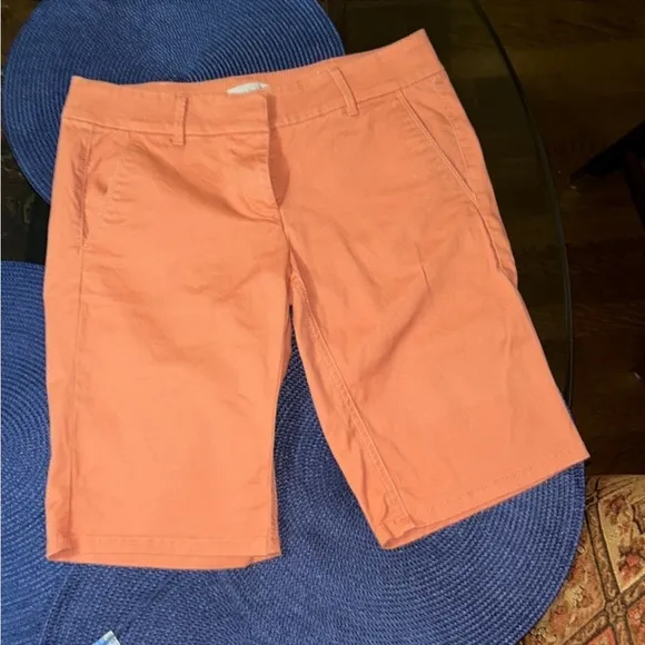 Loft Womens Shorts Size 4P Bermuda Roll Short Stretch Cotton Blend