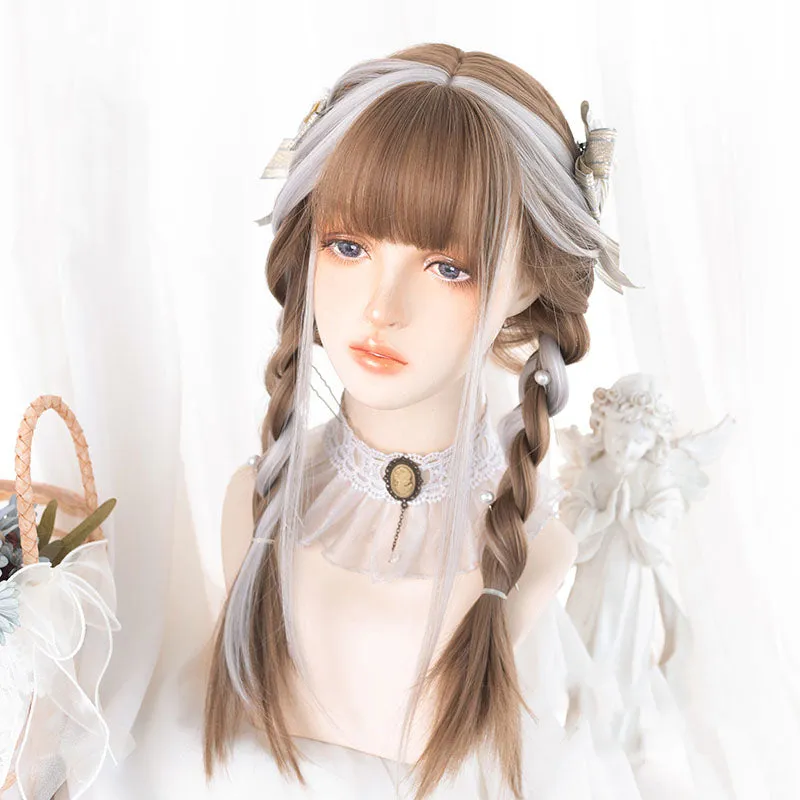 Lolita Ear-dyeing Long Straight Wig UB6152