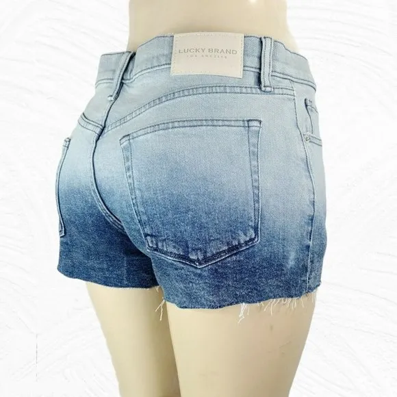 Lucky Brand Women's Mid Rise Cut Off Short Size 28