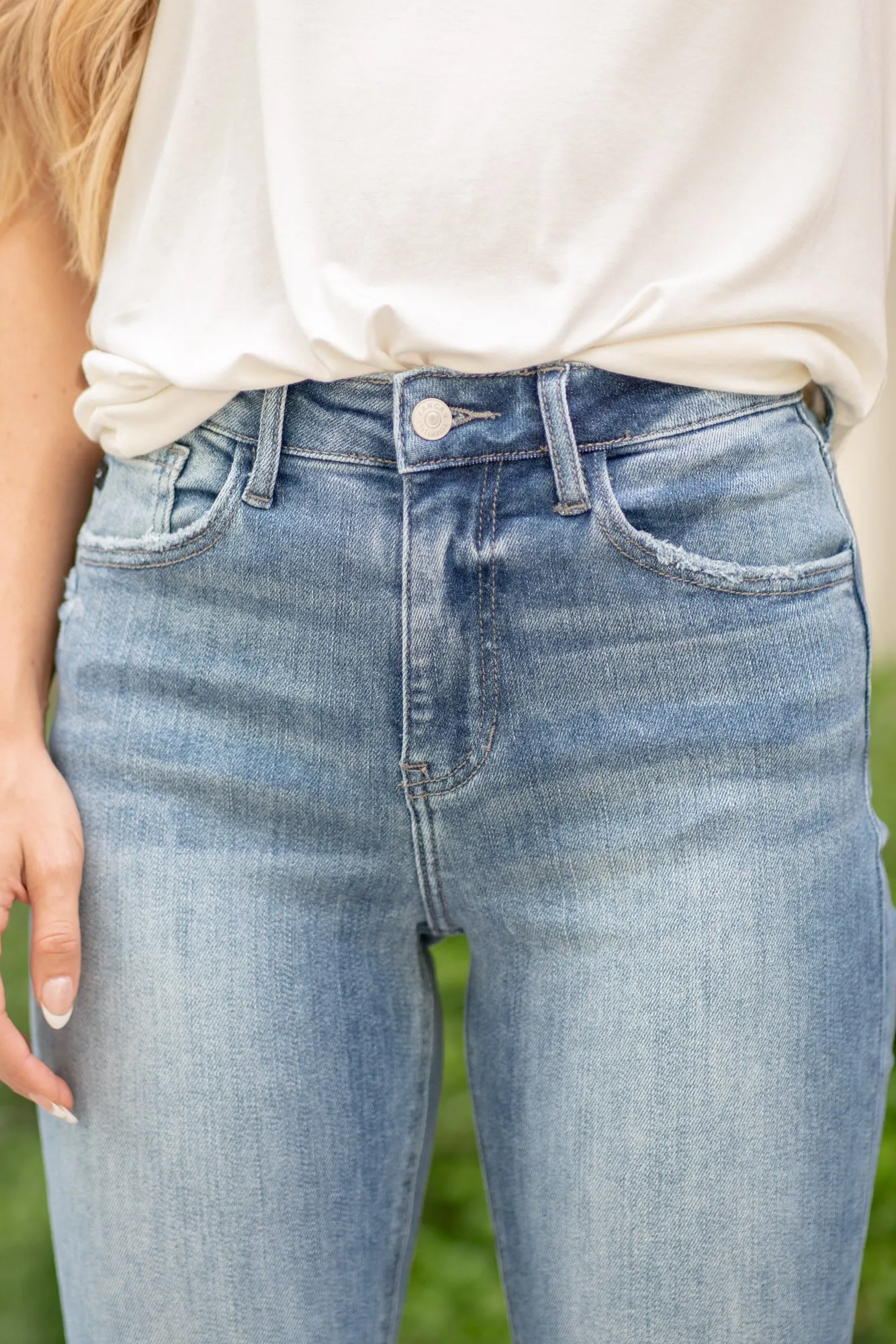 Maddy High Rise Slim Straight Leg Jeans