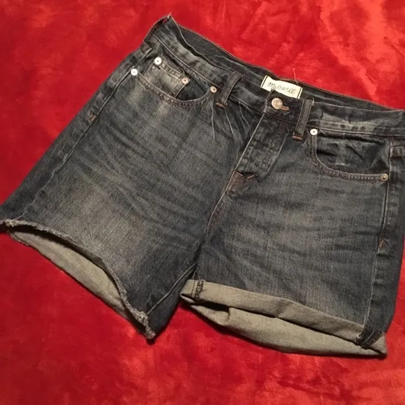 Madewell Dark Rolled Up Boyshorts
