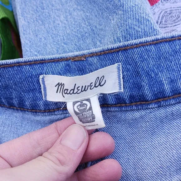 Madewell Womens Size 28 The  Perfect Vintage Straight Jean Distressed High Rise
