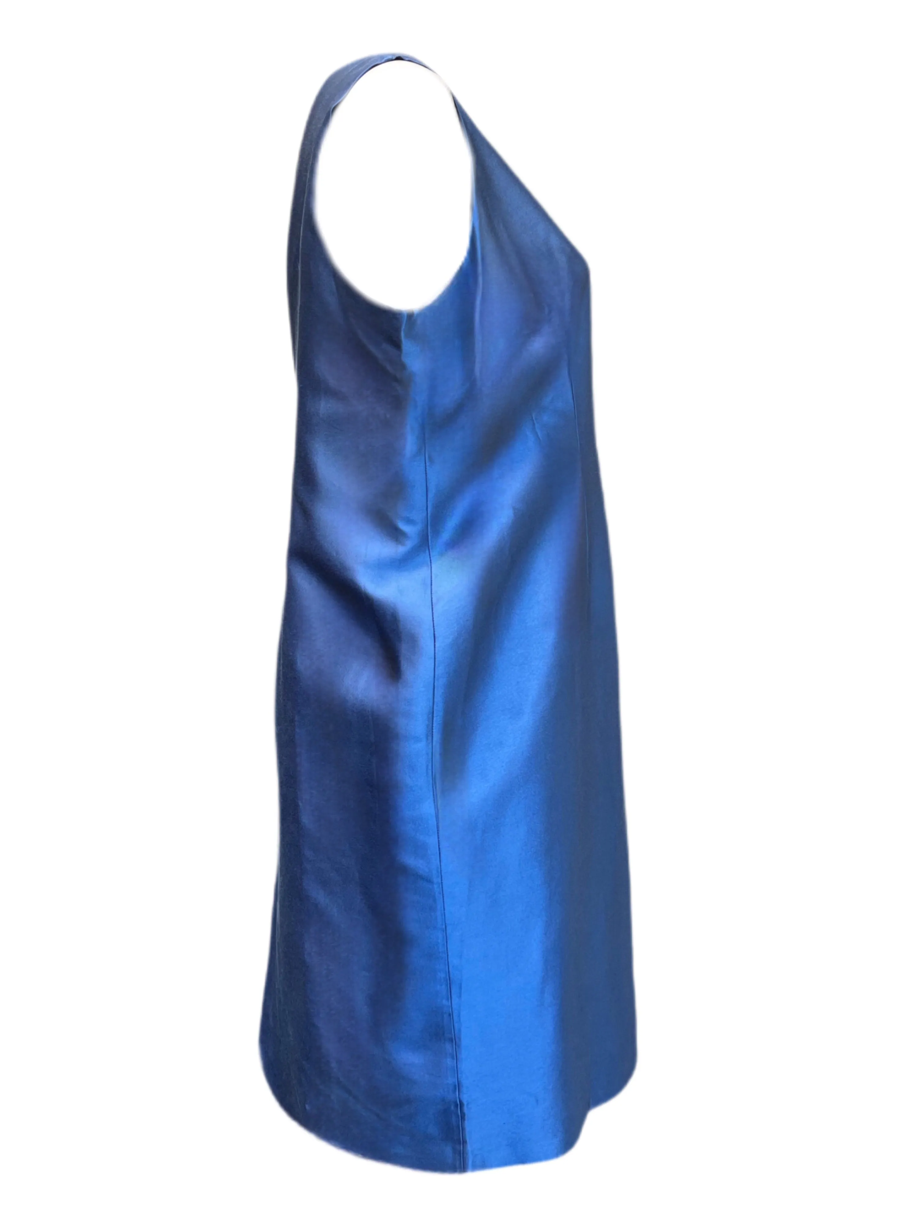 Marina Rinaldi Women's Blue Didone Sleeveless Sheath Dress Size 18W/27 NWT