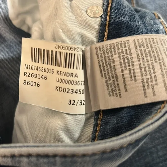 Mavi Kendra High Rise Straight Leg Jeans Size 32