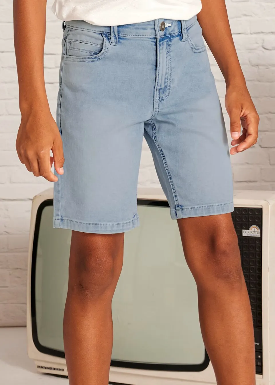 Mayoral Older Boys Bleach Denim Shorts 6203