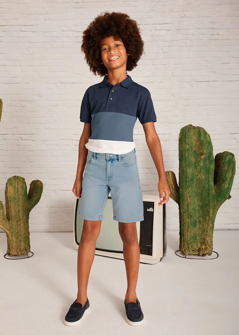 Mayoral Older Boys Bleach Denim Shorts 6203