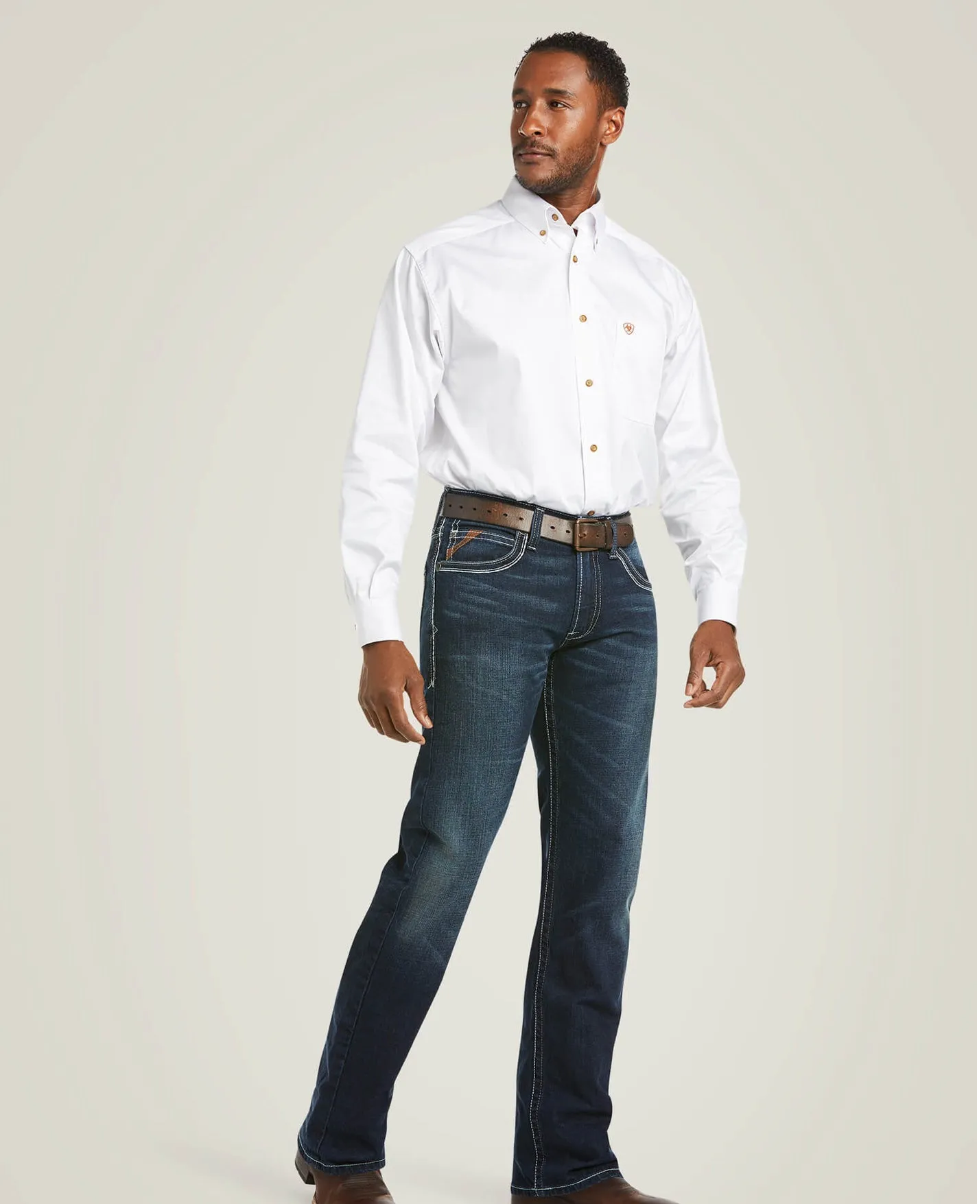 Men’s Ariat Nightingale M5 Slim Stretch Coltrane Stackable Straight Leg Jean