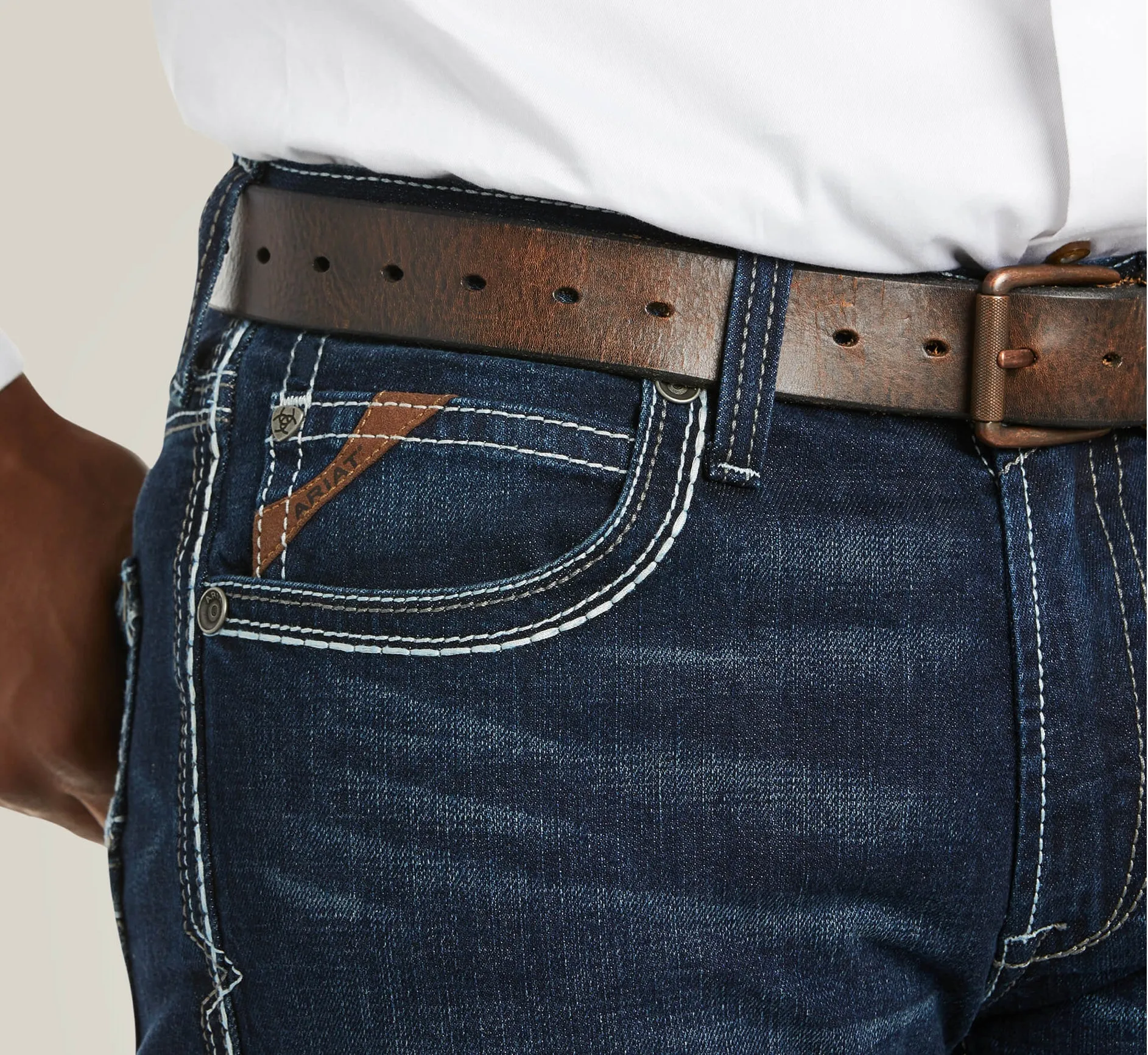 Men’s Ariat Nightingale M5 Slim Stretch Coltrane Stackable Straight Leg Jean