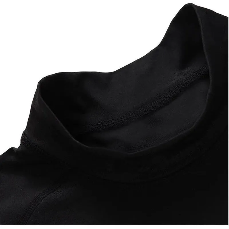 Men's High Collar Quick-drying Long Sleeve Sport Top