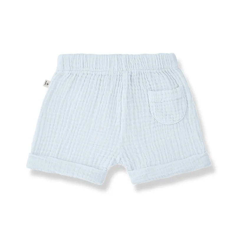 MIRKO woven bermuda - misty-blue