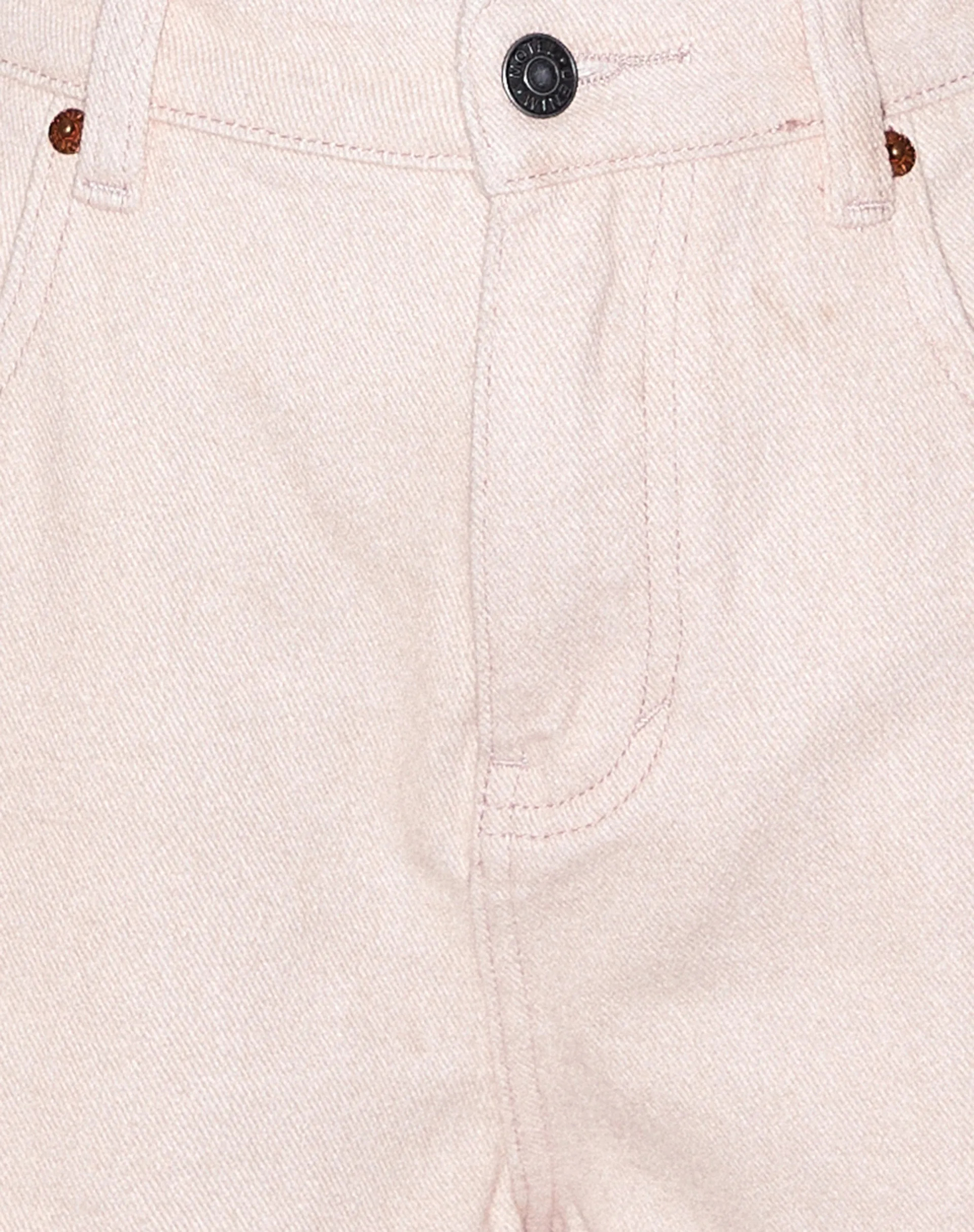 Mom Denim Shorts in Blush