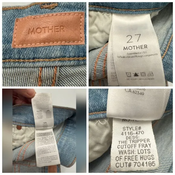 Mother - The Tripper CutOff Fray Denim Jean Shorts - 27