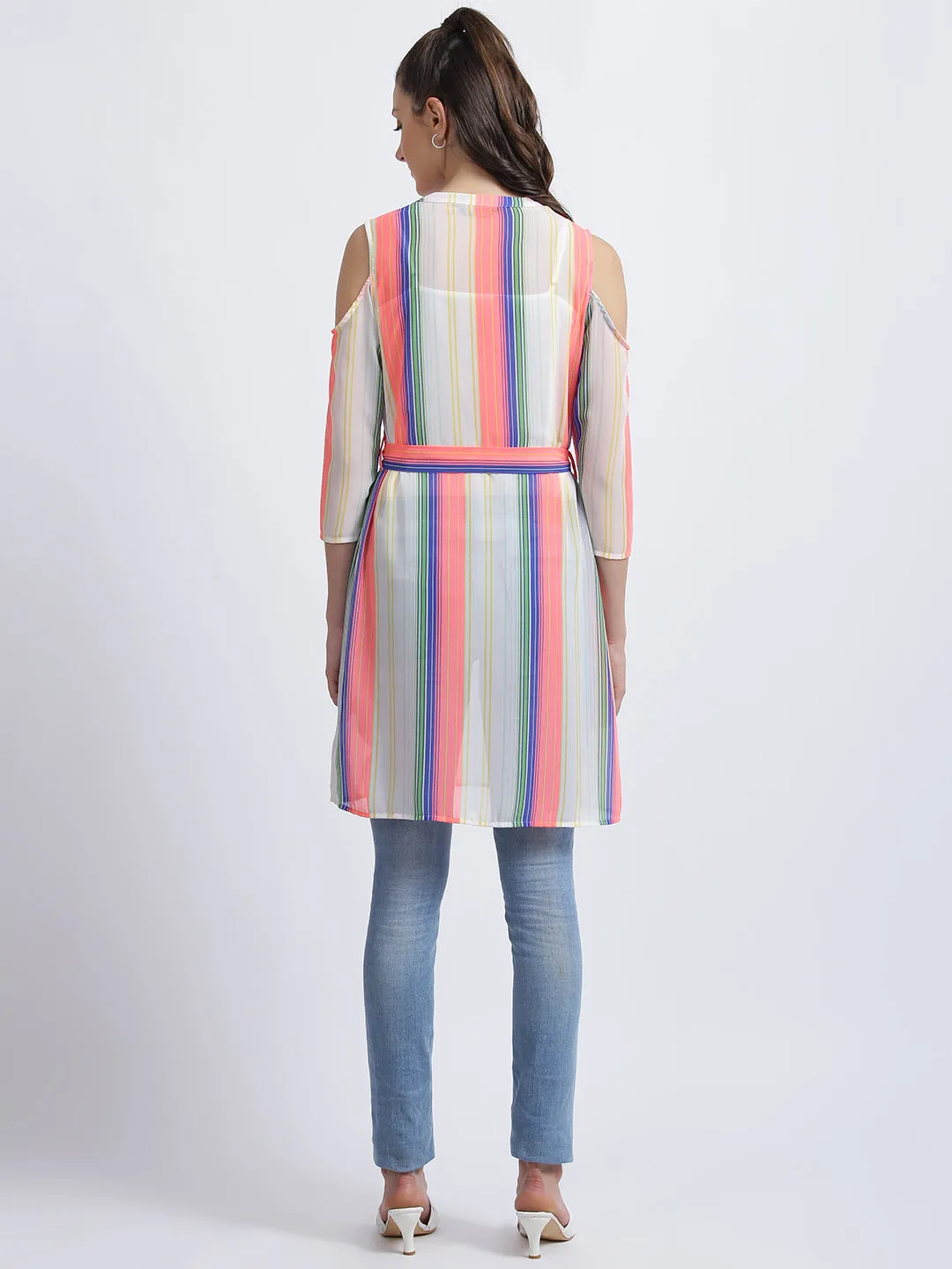 Multi Colored Striped Tunic