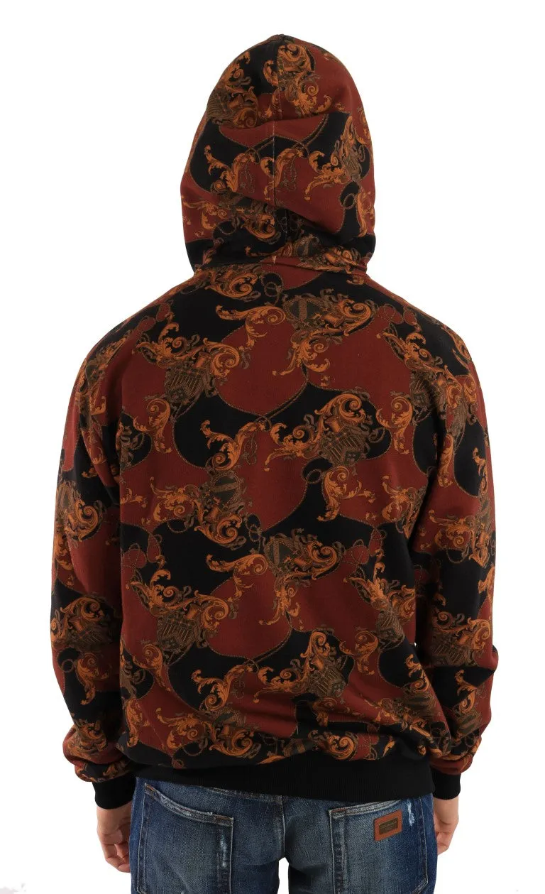 Multicolor Hooded Cotton Sweater