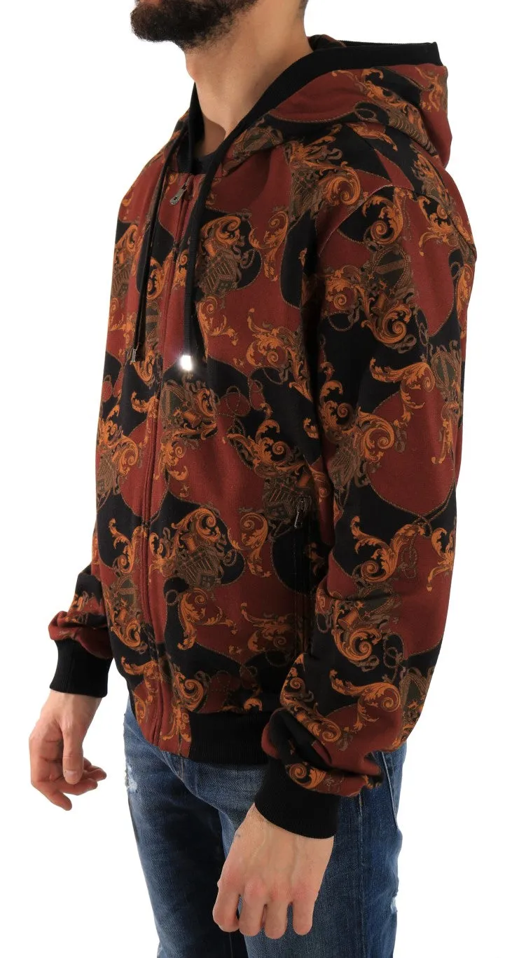 Multicolor Hooded Cotton Sweater