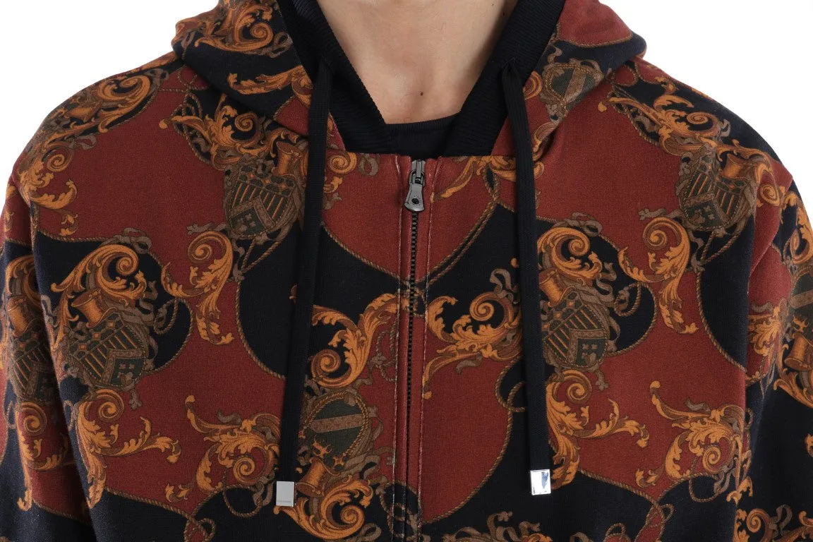 Multicolor Hooded Cotton Sweater
