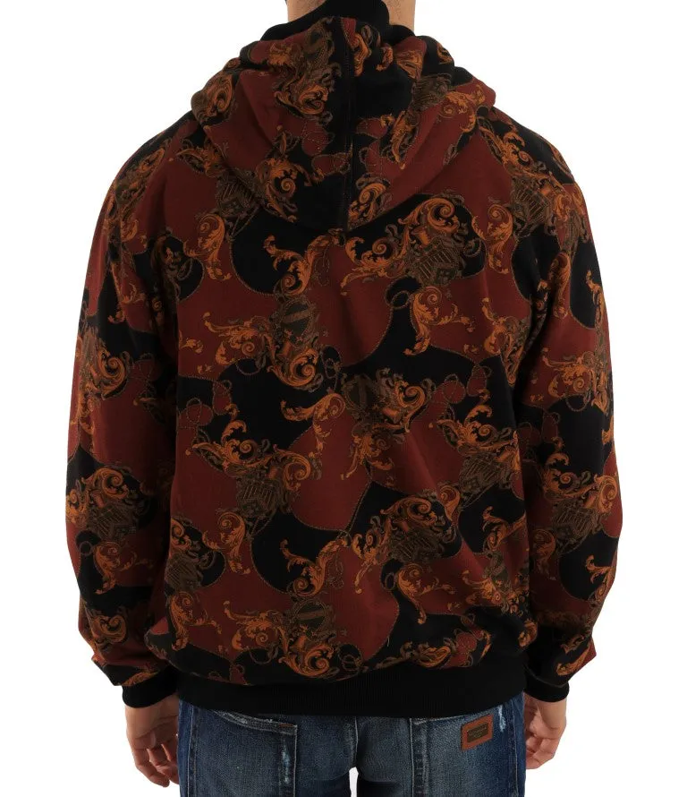 Multicolor Hooded Cotton Sweater
