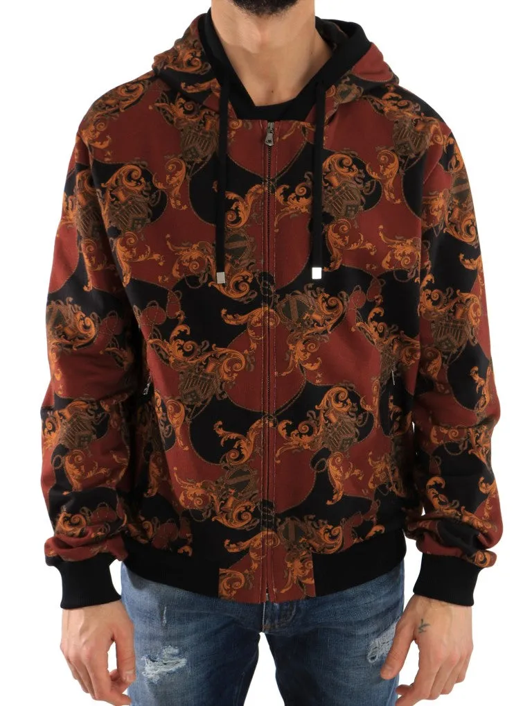 Multicolor Hooded Cotton Sweater