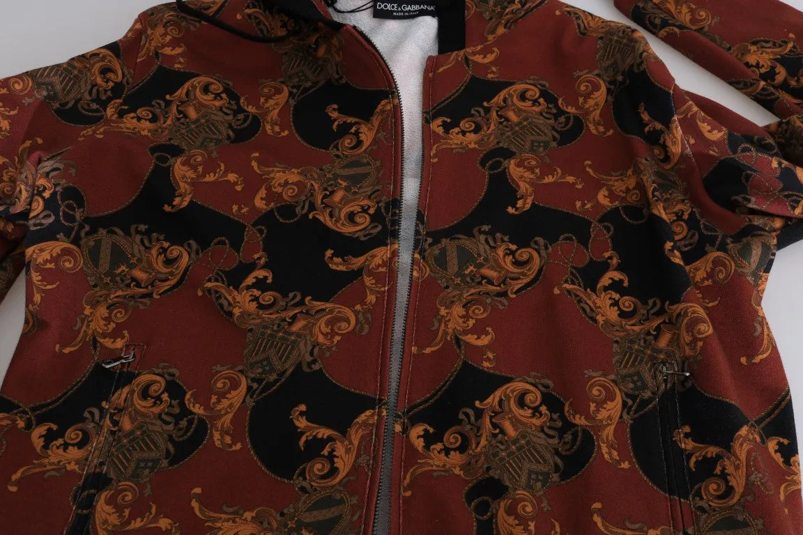 Multicolor Hooded Cotton Sweater