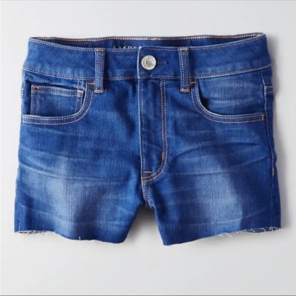 New American Eagle Women’s Denim Hi Rise Shorts - 0
