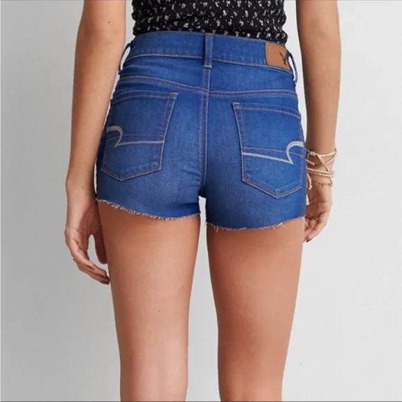 New American Eagle Women’s Denim Hi Rise Shorts - 0