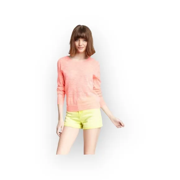 new Blank NYC ★ The Solid Gold Stretch Denim Short ★ Assid Lime Neon Yellow ★ 31