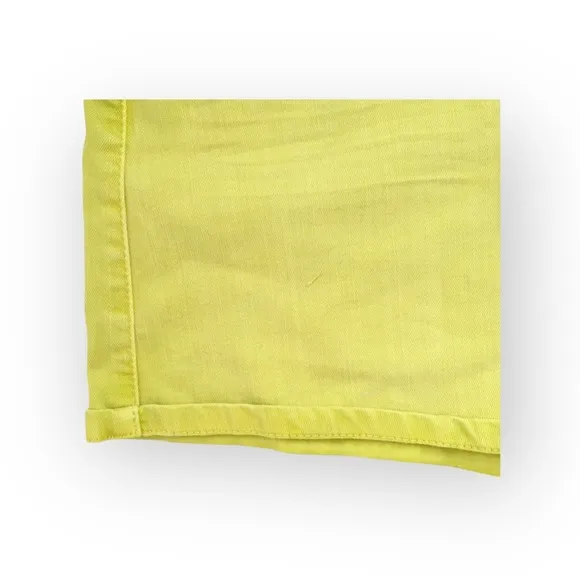 new Blank NYC ★ The Solid Gold Stretch Denim Short ★ Assid Lime Neon Yellow ★ 31