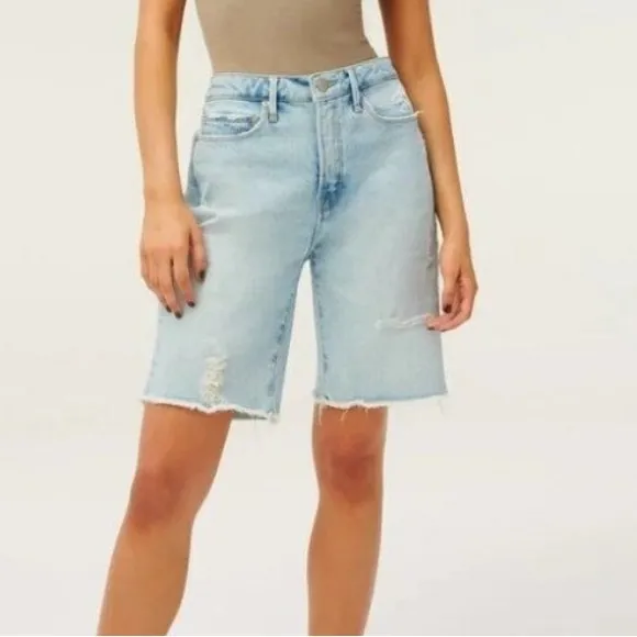 New! Good American Good 90’s Bermuda Shorts 0/25