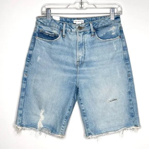 New! Good American Good 90’s Bermuda Shorts 0/25