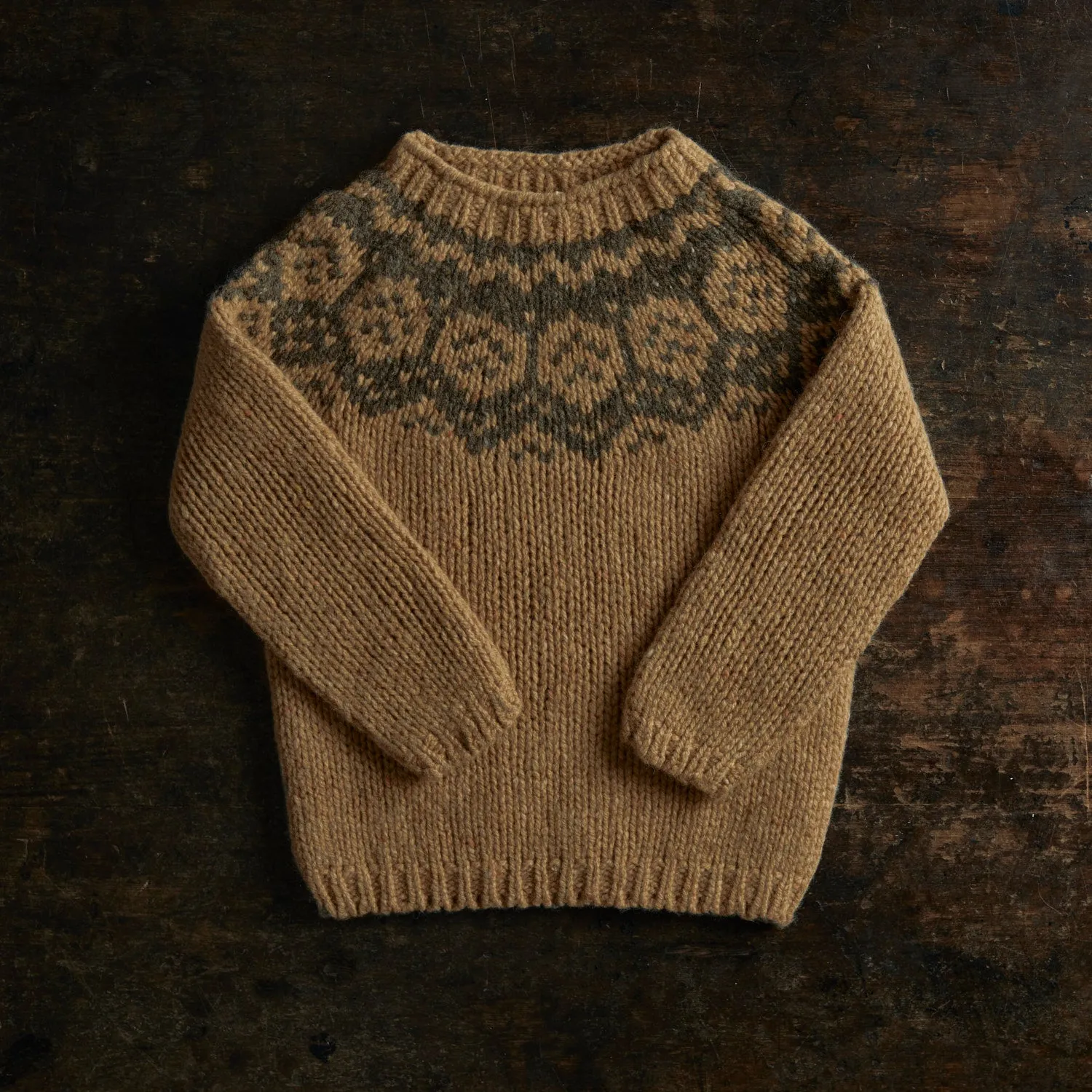 Norse Sweater - Donegal Wool - Sand