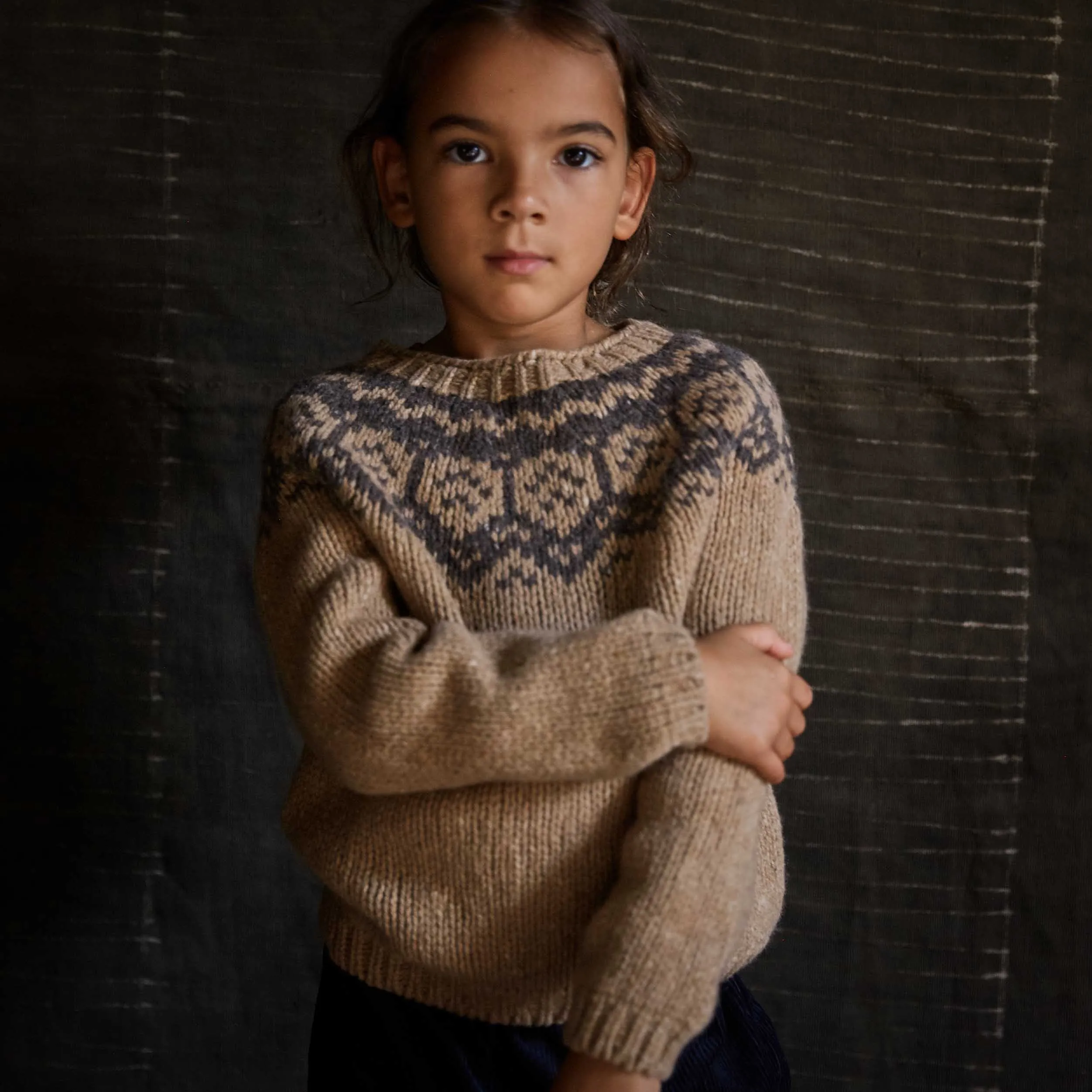 Norse Sweater - Donegal Wool - Sand