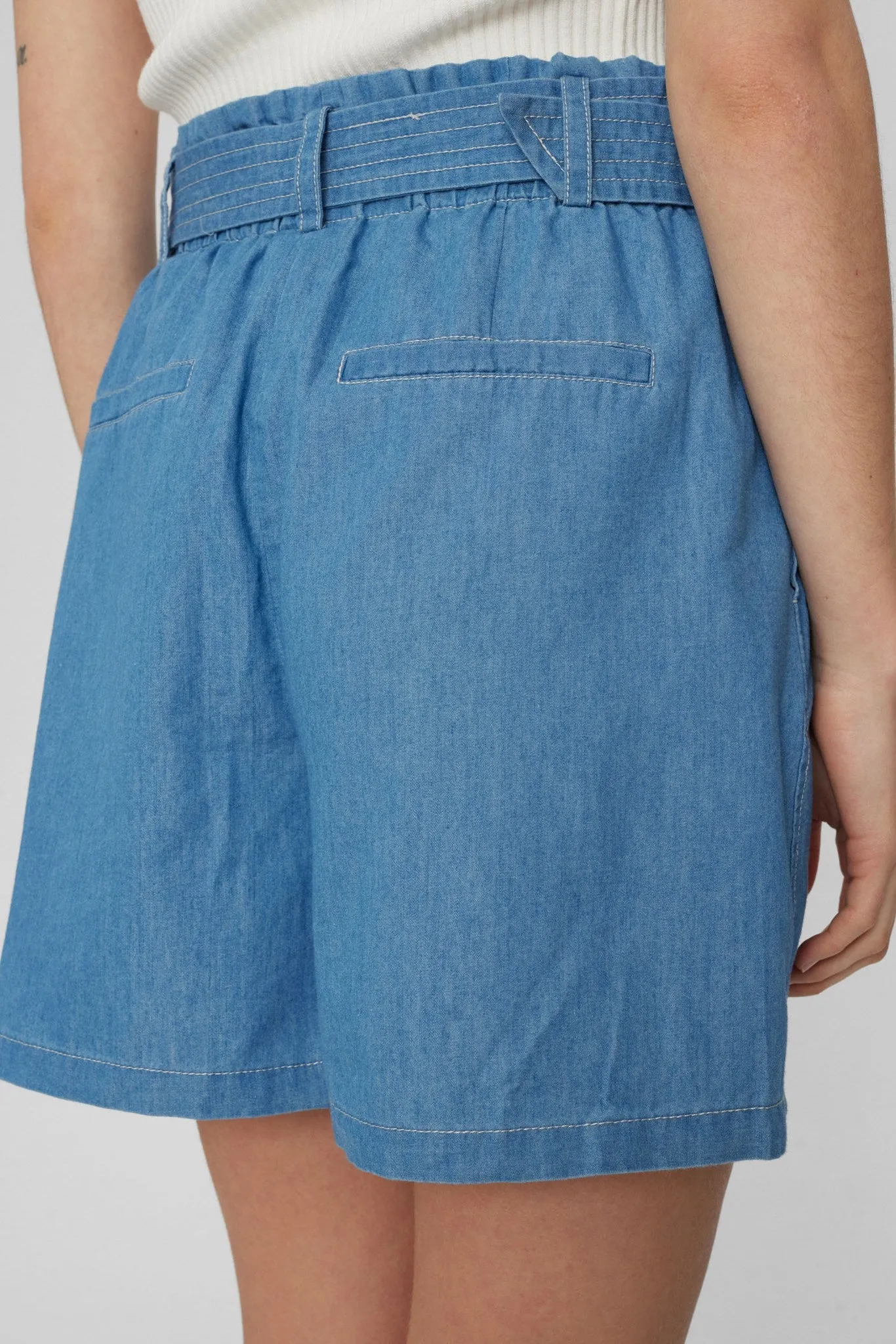 NUDYLAN SHORTS - Medium Blue Denim
