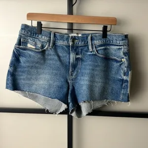 NWT Frame Le Cutoff in Golden Road Denim Shorts Size 32