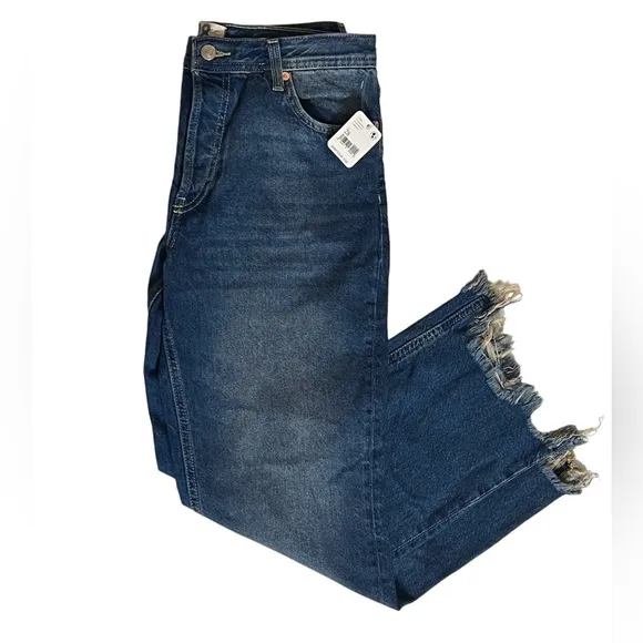 NWT Free People Jeans Free People Maggie Mid Rise Straight Jeans Size 27