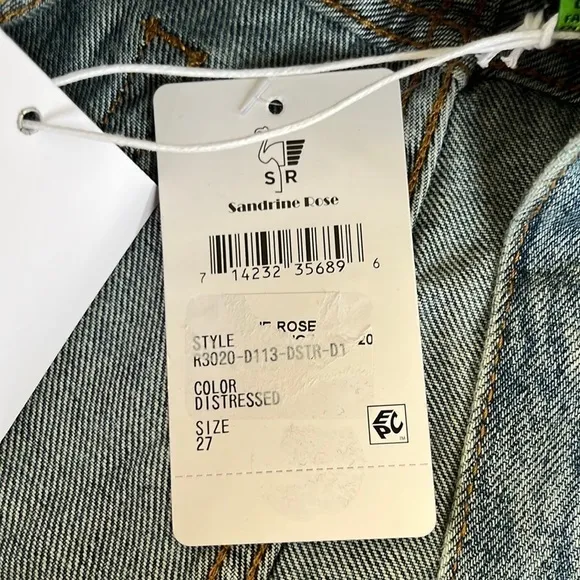 NWT Free People Sandrine Rose Denim Bermuda Shorts