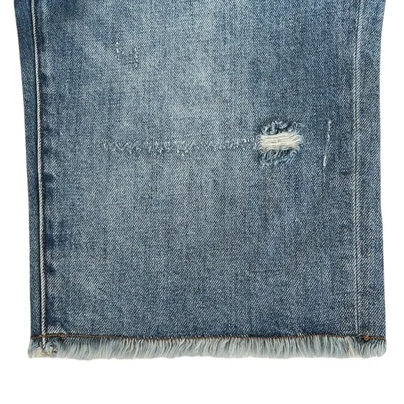 NWT Free People Sandrine Rose Denim Bermuda Shorts