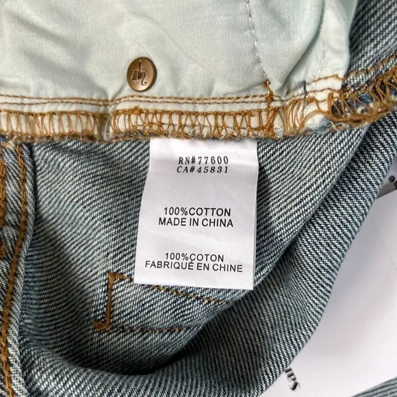 NWT Free People Sandrine Rose Denim Bermuda Shorts