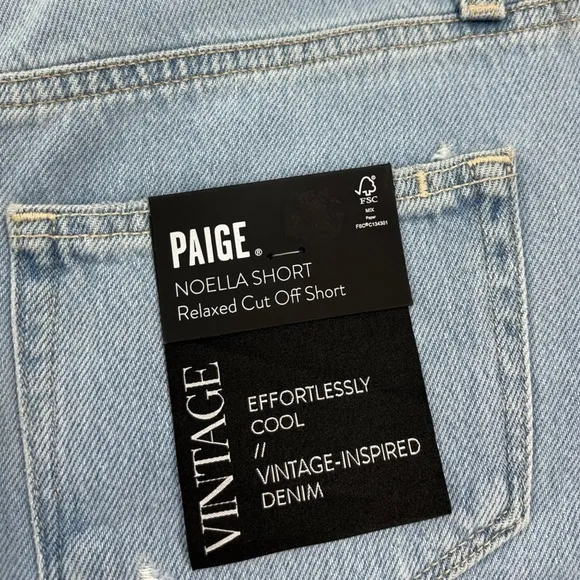 NWT Paige Noella Cut Off Shorts