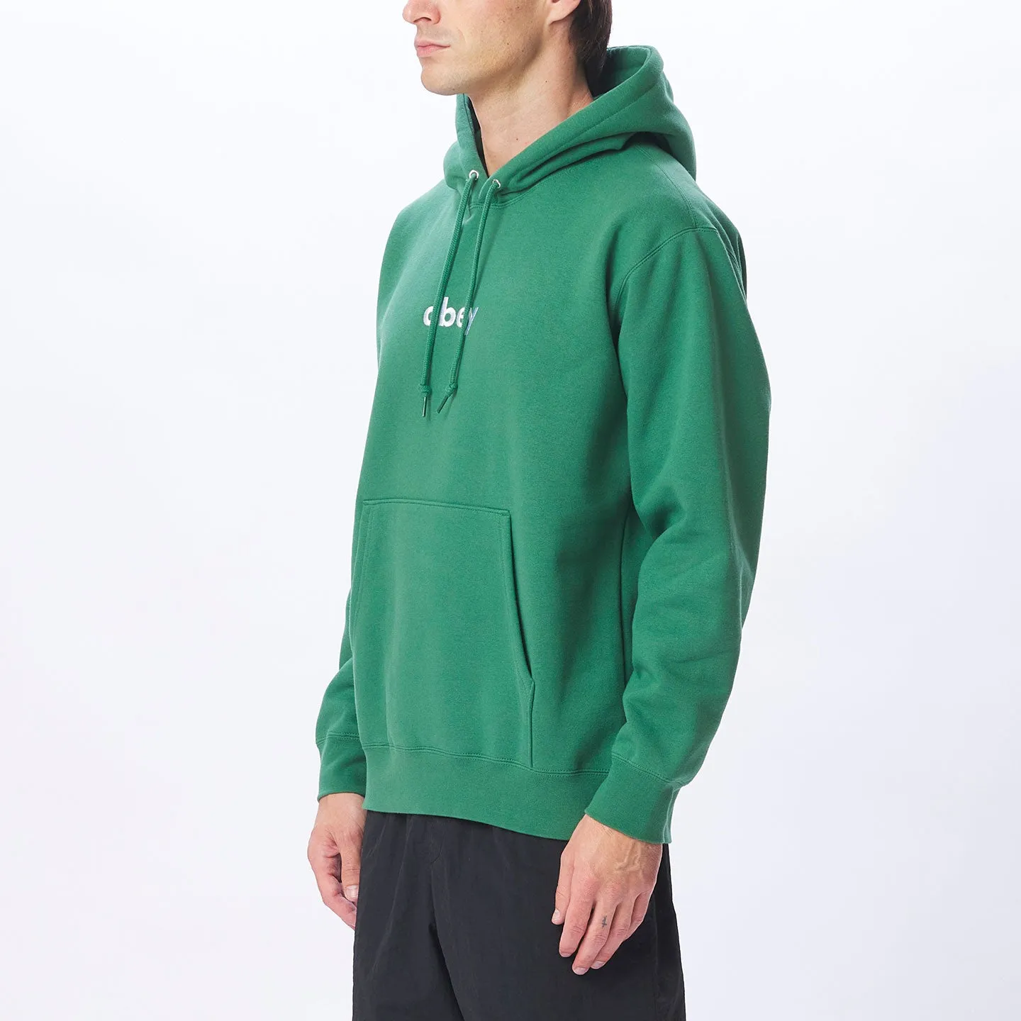 Obey lowercase hood Palm Leaf