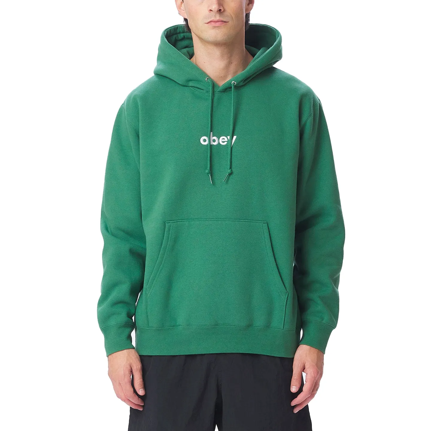 Obey lowercase hood Palm Leaf