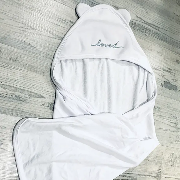 OUR "loved" ORIGINAL HOODED BABY TOWEL