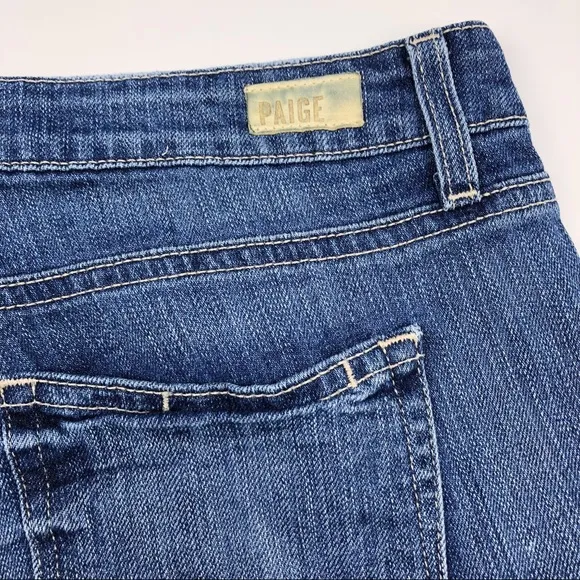 PAIGE Denim Jimmy Jimmy Low-rise Cutoff Jean Shorts