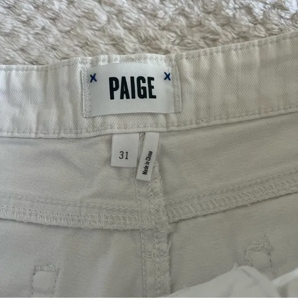 Paige Jimmy Jimmy White Denim Shorts 31