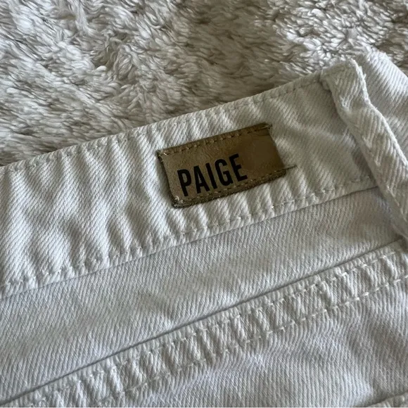 Paige Jimmy Jimmy White Denim Shorts 31