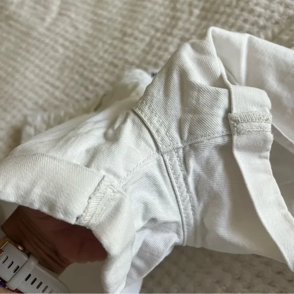 Paige Jimmy Jimmy White Denim Shorts 31